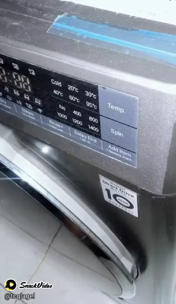 Mesin cuci frontloading LG 9/5kg+dryer+wifi,bs jarak jauh,nego