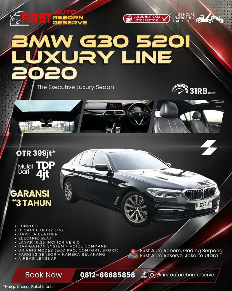 (TDP4jtan) BMW G30 520i Luxury Line 2020