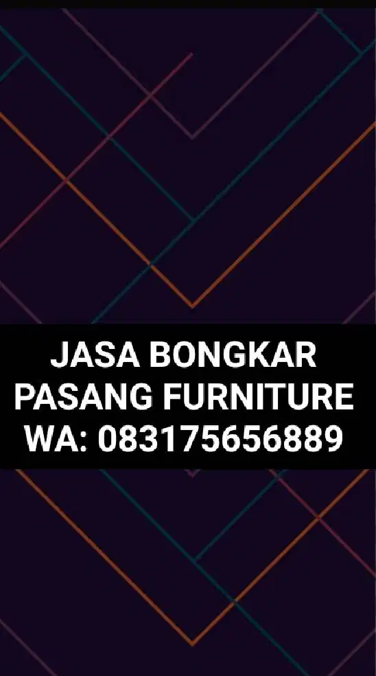 JASA BONGKAR & PASANG FURNITURE