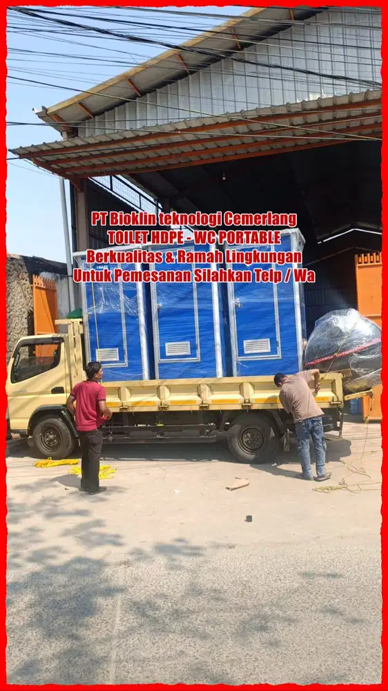 TOILET EVENT HDPE - TOILET PORTABLE - TOILET PROYEK BAHAN HDPE