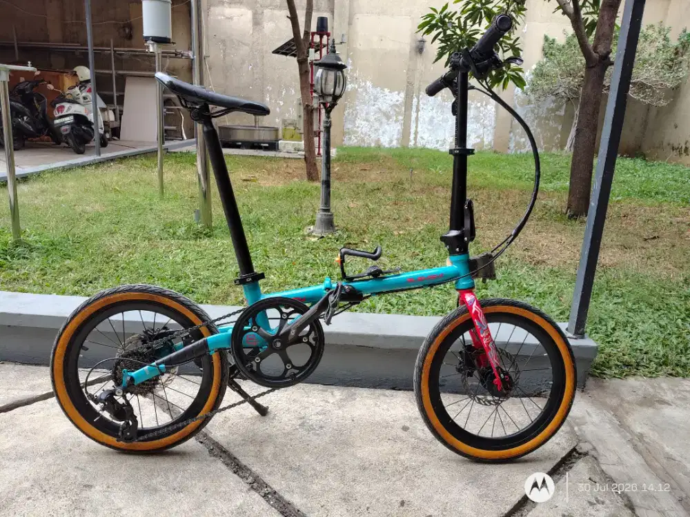 Sepeda lipat element troy X8 rem hidrolik