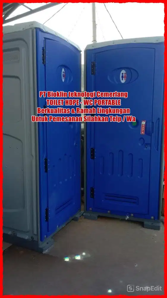 TOILET HDPE - TOILET VVIP HDPE - TOILET PORTABLE HDPE - TOILET PORTABL