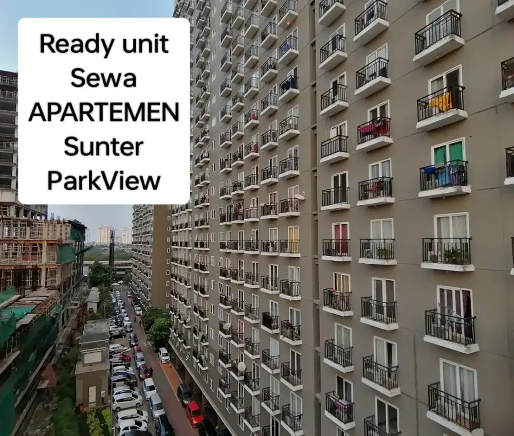 Disewakan Apartemen sunter parkview 2Br furnish include maintenance