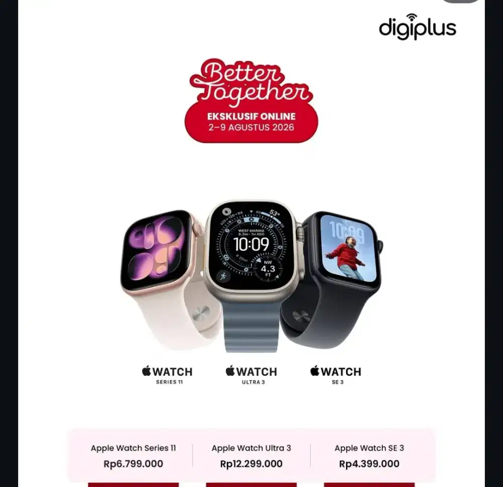 Apple watch SE 3 cicilan bunga ringan free DP