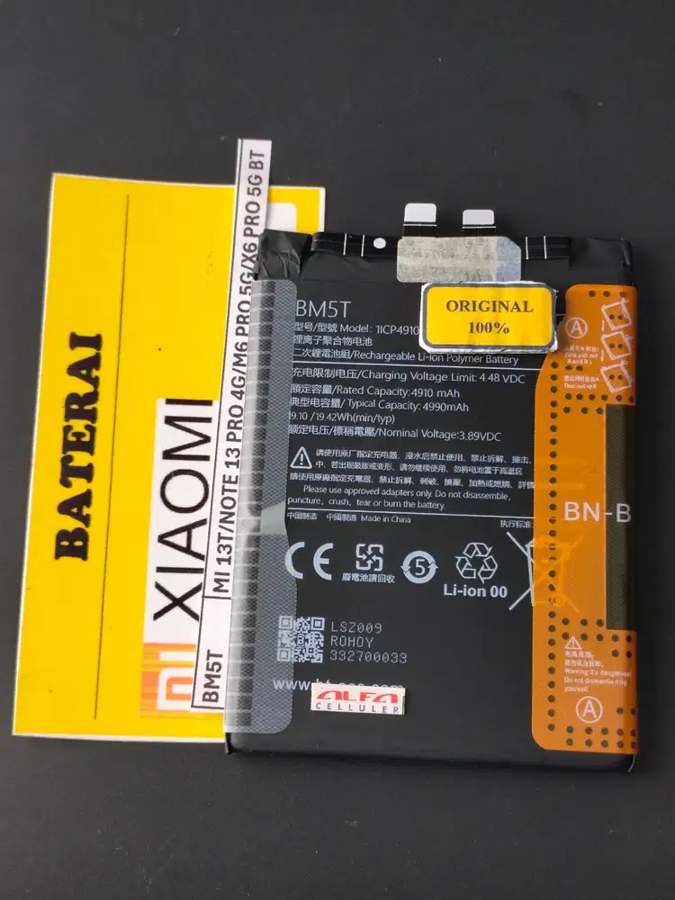 Baterai POCO X6 PRO 5G Baterai POCO M6 PRO 5G Baterai BM-5T ORIGINAL