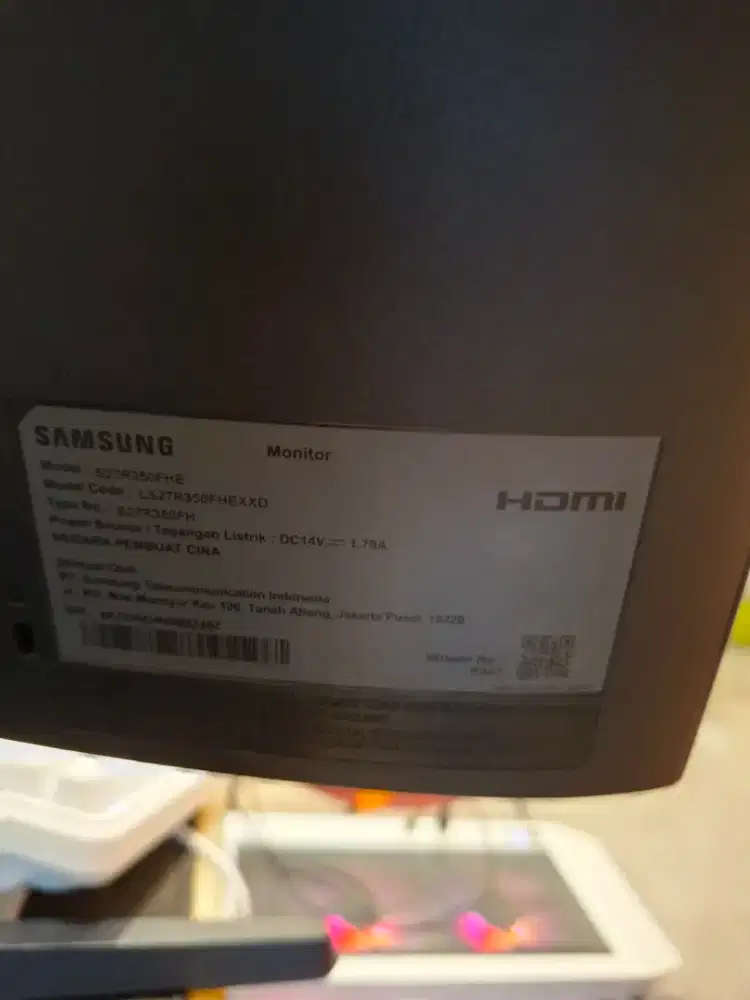 Jual monitor samsung sr350 24ips gaming 75Hz BISA NEGO!!