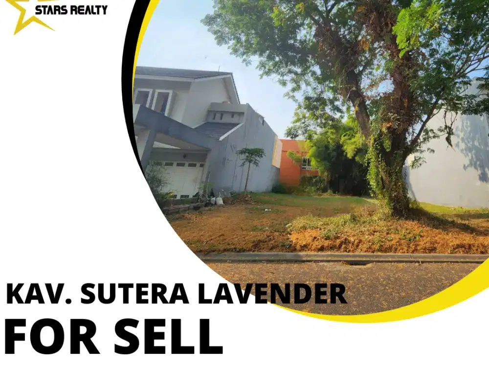 Dijual Kavling Siap Bangun Sutera Lavender Park Alam Sutera Lokasi Bergengsi