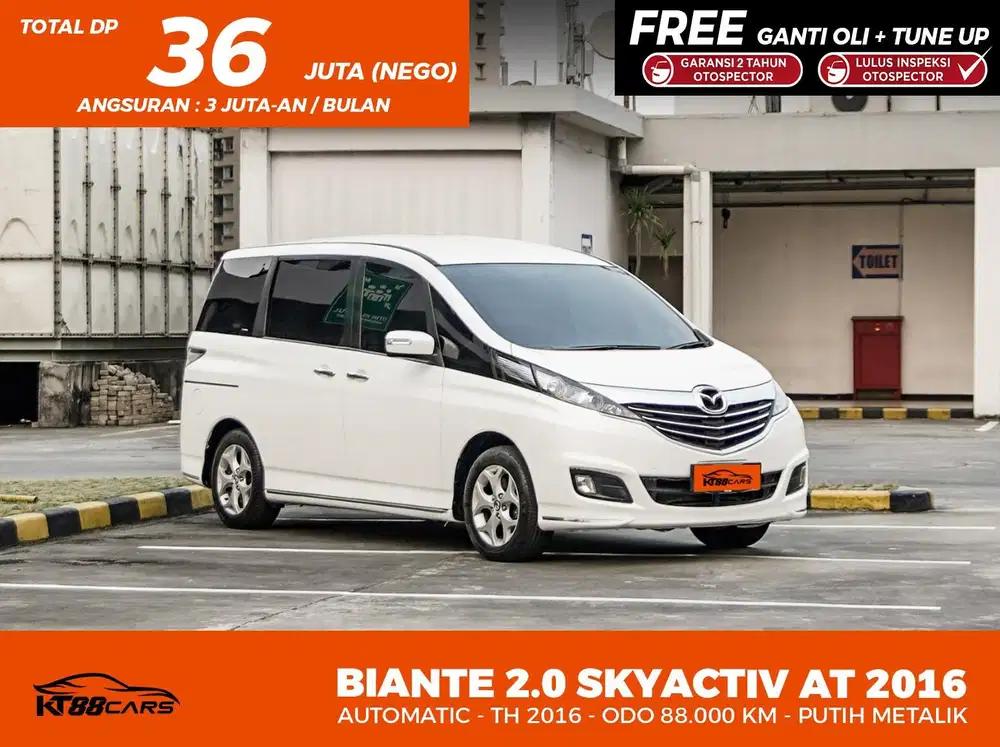 Km Recod Mazda Biante 2.0 Skyactive Tahun 2016