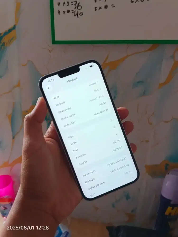 iPhone 14 plus 128 inter allop fullset