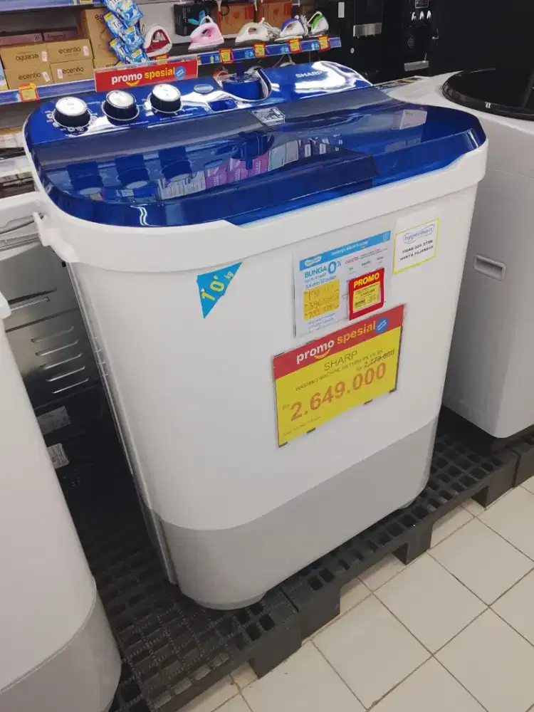 Promo cicilan mesin cuci bunga 0% Gratis 2x angsuran