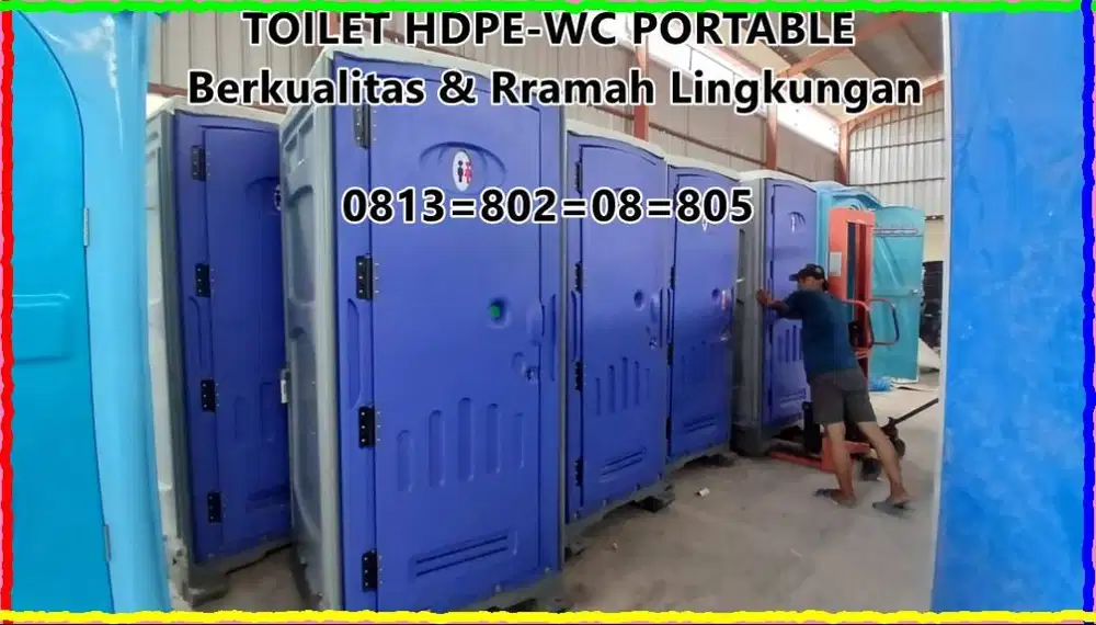 TOILET EVENT HDPE - TOILET PORTABLE - TOILET PROYEK BAHAN HDPE