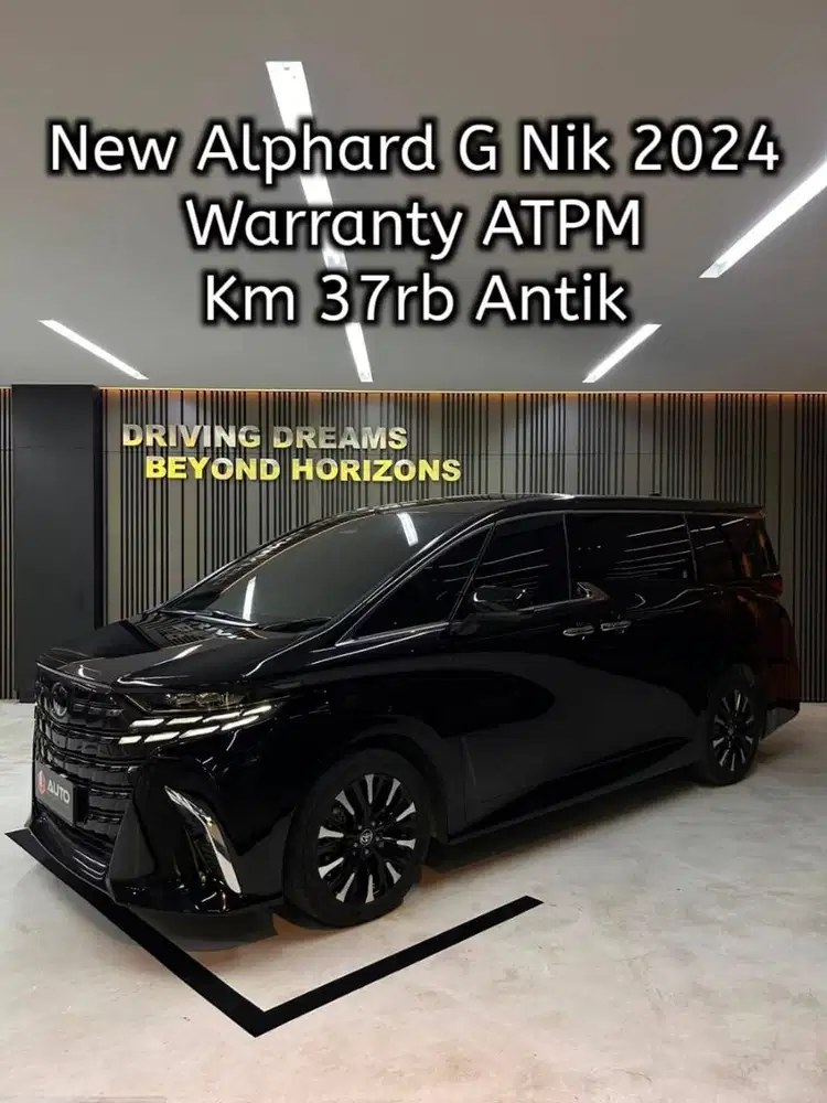Toyota Alphard 2.5 G 2025 Hitam Km37rb B197JHY Nik 2024