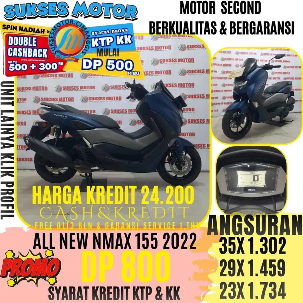 ALL NEW NMAX 155 TAHUN 2022 BERGARANSI CASHBACK UPTO 3OORBUAN