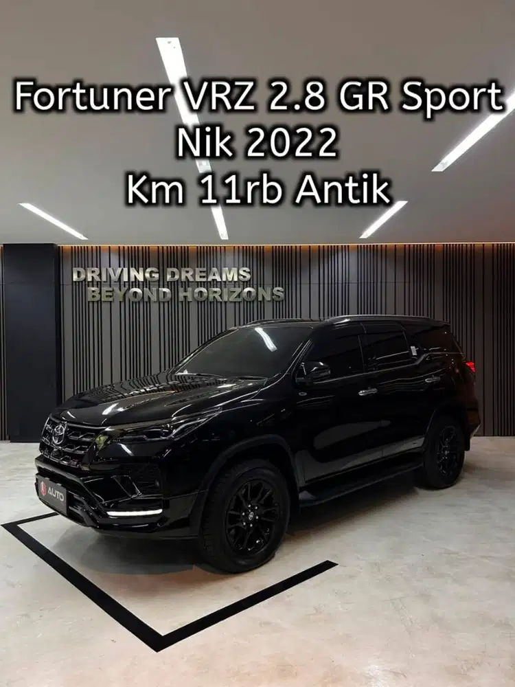 Toyota Fortuner VRZ GR Sport 2.8 Diesel AT 2022 Hitam Km11rb B2684SJH