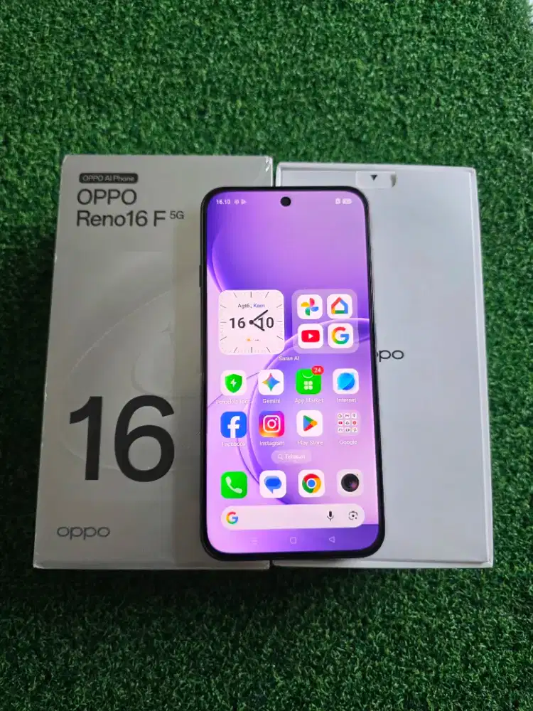 Oppo Reno 16F 5G 8/128gb Pemakaiyan 2 Minggu Mulus