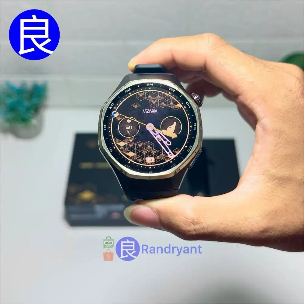 Honma X Huawei Watch GT 6 Pro 46mm Black Gold Garansi Resmi Indo