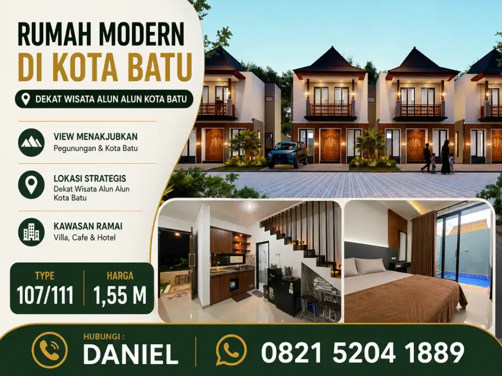 Kemewahan Arsitektur Jawa Modern – Villa Mewah dengan Kolam Renang di Batu