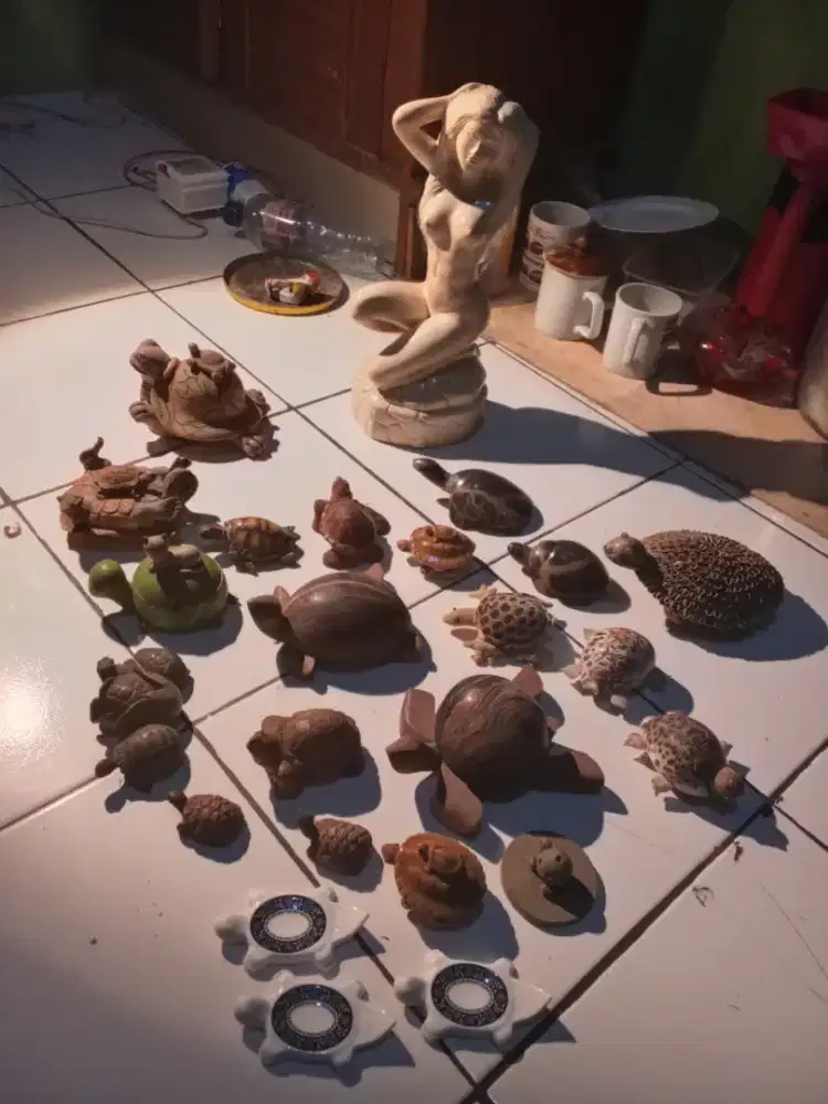 Jual hiasan kura kura patung dan Rama Sinta buat pajangan