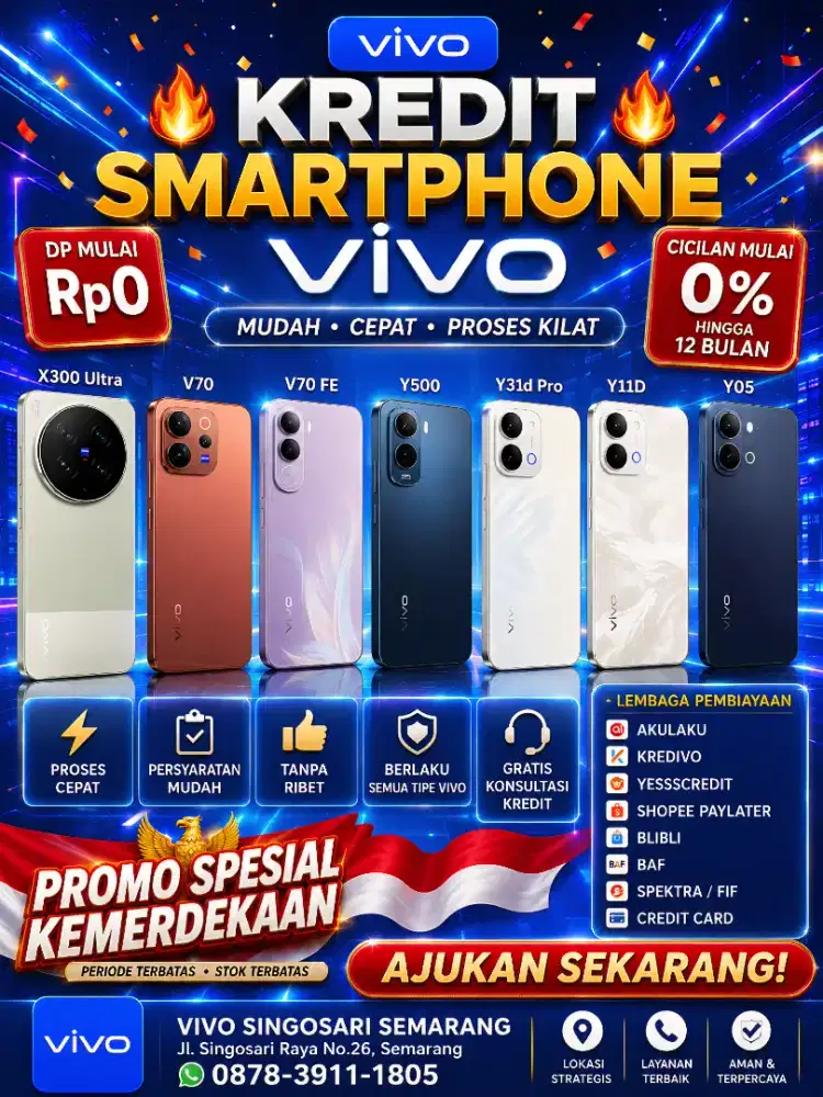 KREDIT HP VIVO TERMURAH TERPERCAYA. PROMO KEMERDEKAAN