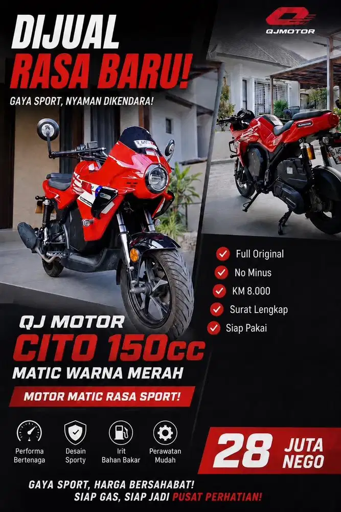 QJ Motor SRK Cito 150cc sport tapi matic