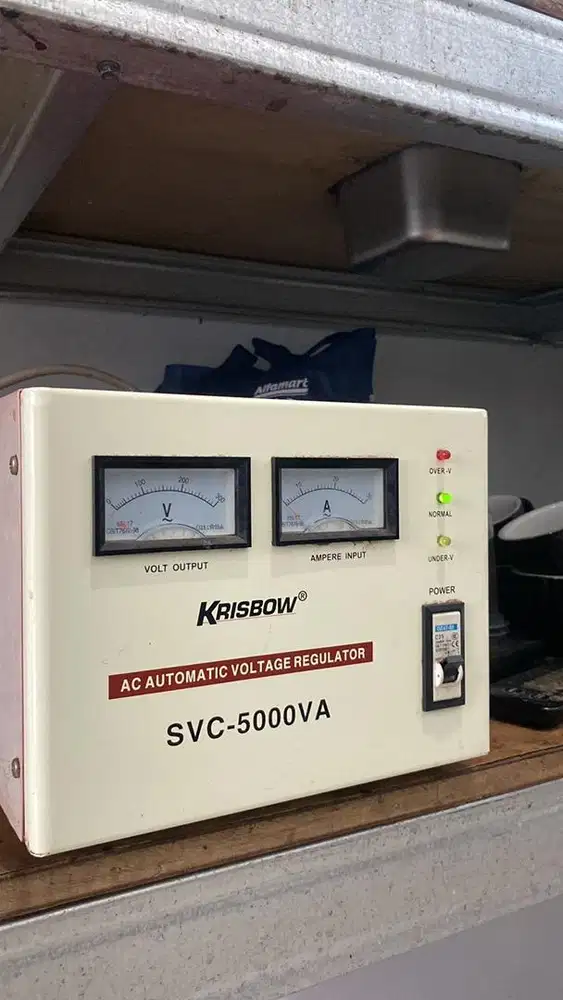 STABILIZER KRISBOW 5000va merah (bekas)