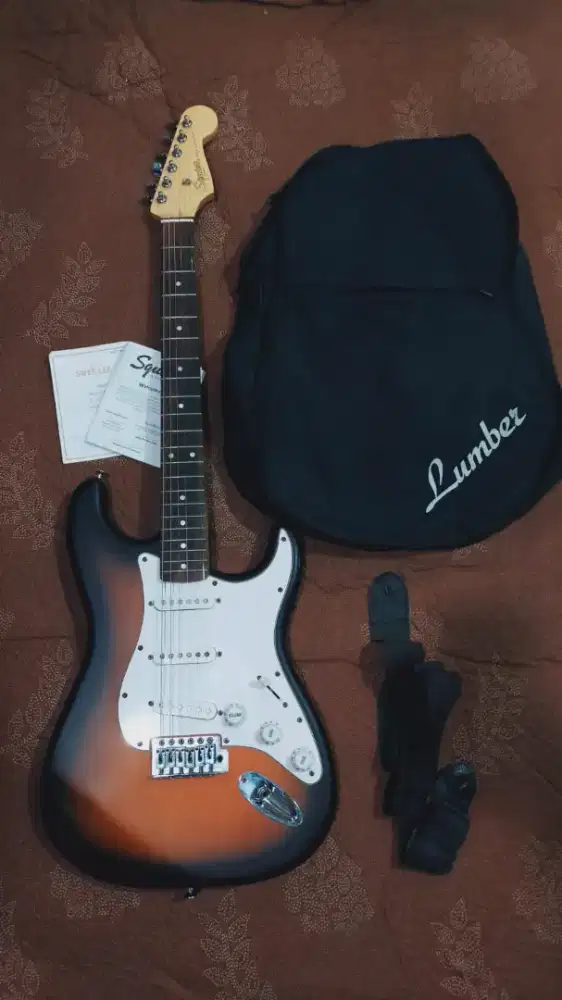 Gitar Squier Fender Stratocaster Debut Series Original MIC 2024 (Nego)