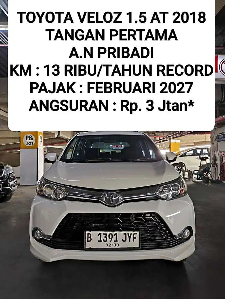 Toyota Avanza Veloz 1.5 AT 2018 Putih Tangan Pertama