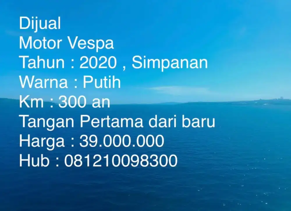 Jual Vespa Tahun 2020