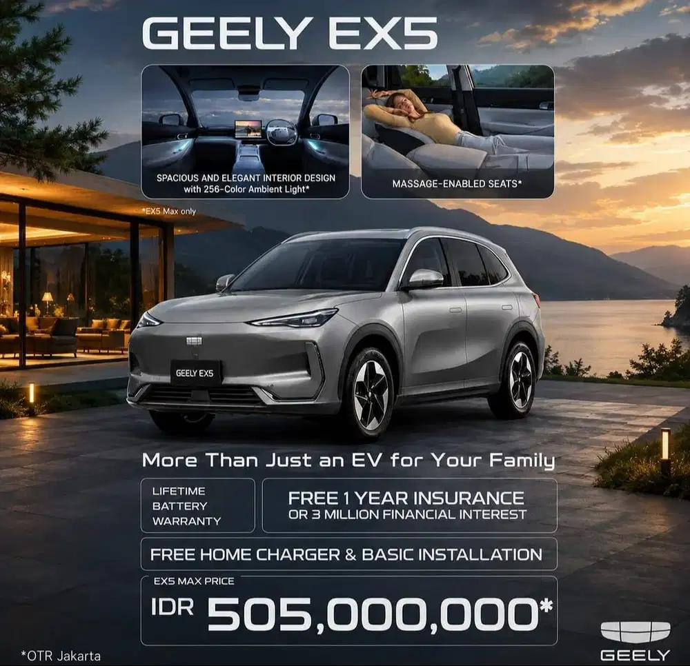 SPECIAL DEAL GIIAS 2026 - GEELY EX5 MAX ELECTRIC SUV