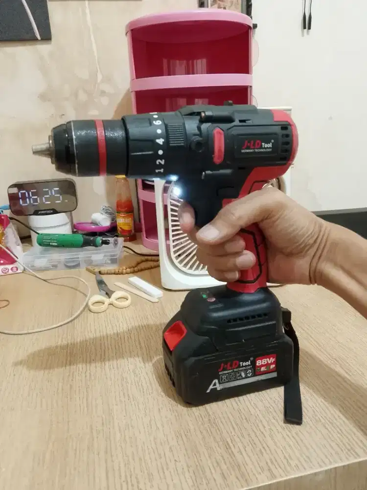 Mesin Bor Cordless JLD Pro-13mm Brushless