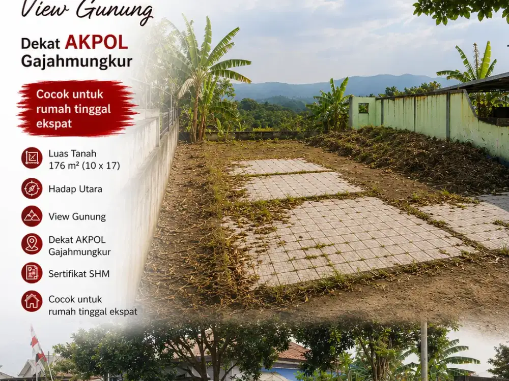 Papandayan, view gunung, Gajahmungkur, dekat AKPOL, Semarang