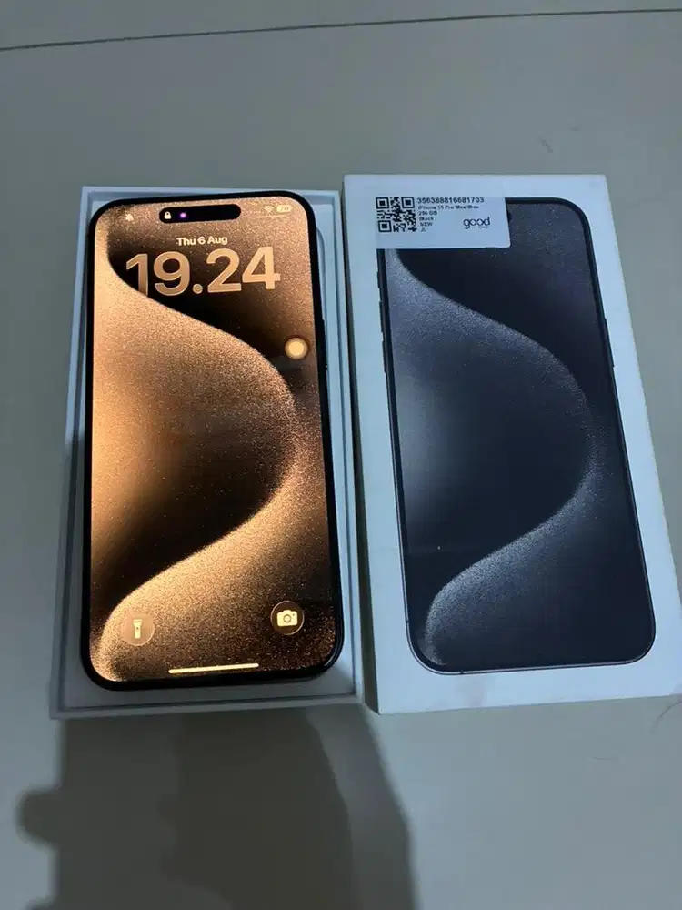Dijual iphone 15 Promax hitam 256gb Ex Ibox