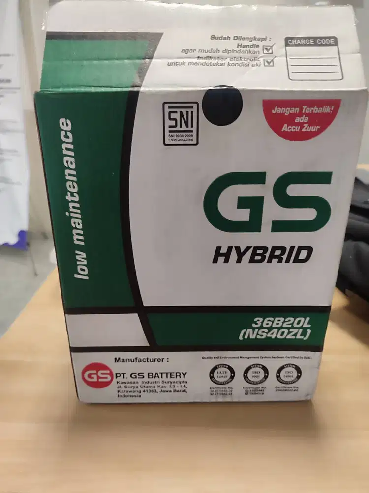 Accu/aki GS hybrid 36B20L (NS40ZL)