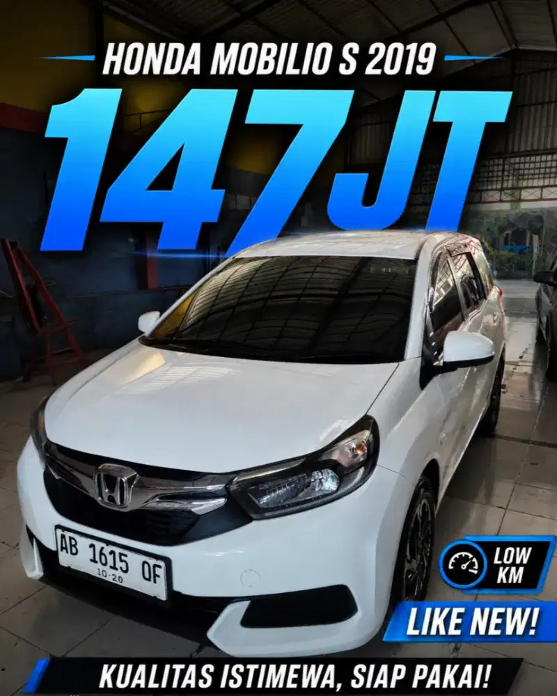 HONDA MOBILIO TIPE S 2019 MT SEPERTI BARU