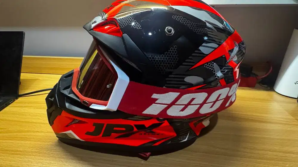Dijual Helm Motocross JPX – Merah | Size L | Like New