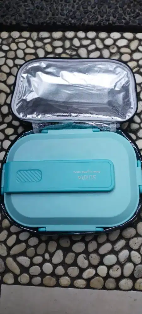 Kotak Makan Stainless Steel 304 Premium 4 Sekat + Tas Insulasi