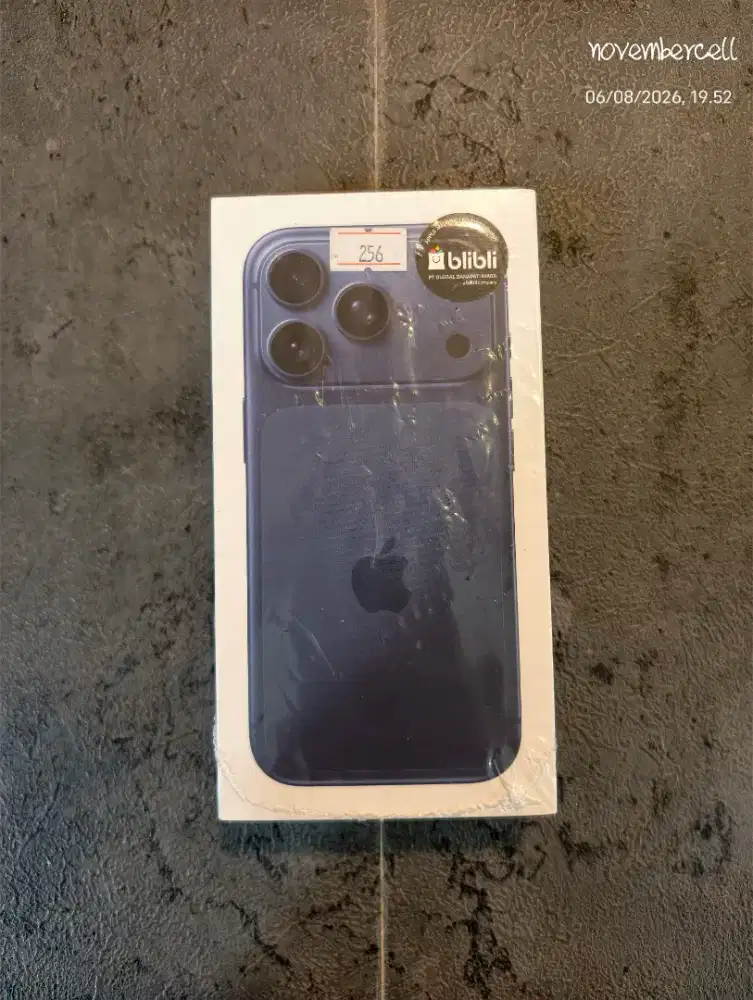 iphone 17 pro 256 blue new segel garansi resmi blibli