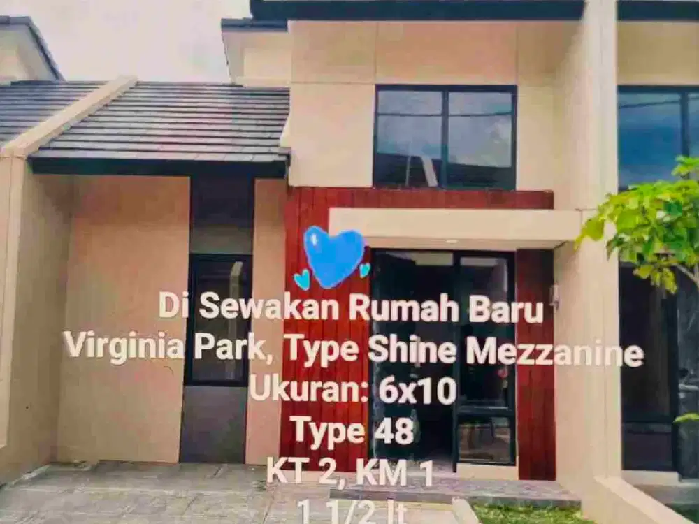 Disewakan Rumah Minimalis di Kompleks. Virginia Park Makassar