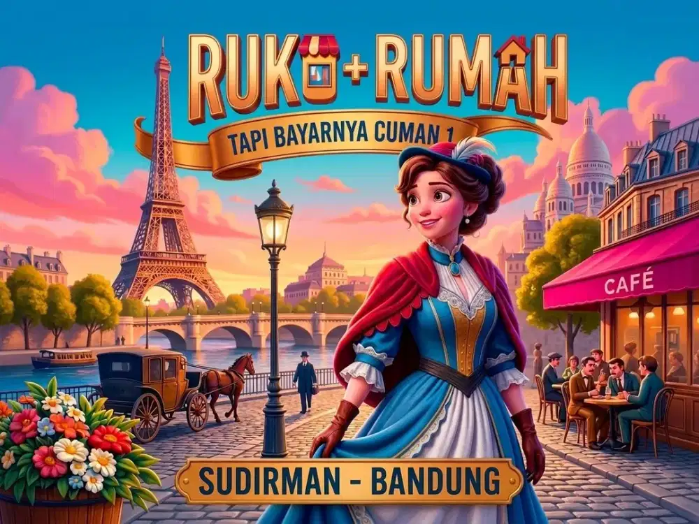 JUAL RUKO DI JAMIKA, SUDIRMAN, BANDUNG KOTA.