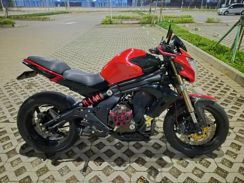 Jual Kawasaki Ninja ER6N Normal Mulus Part Modif 35jt++