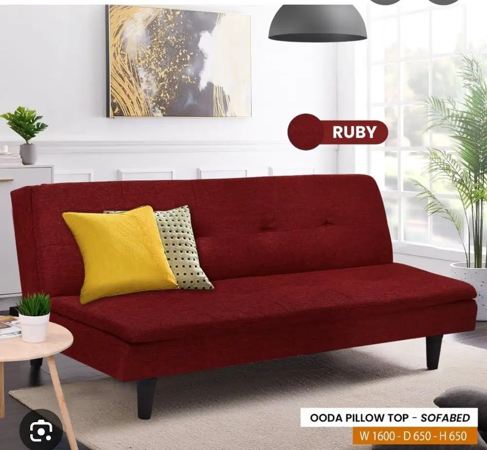 sofa by informa warna maroon ruby