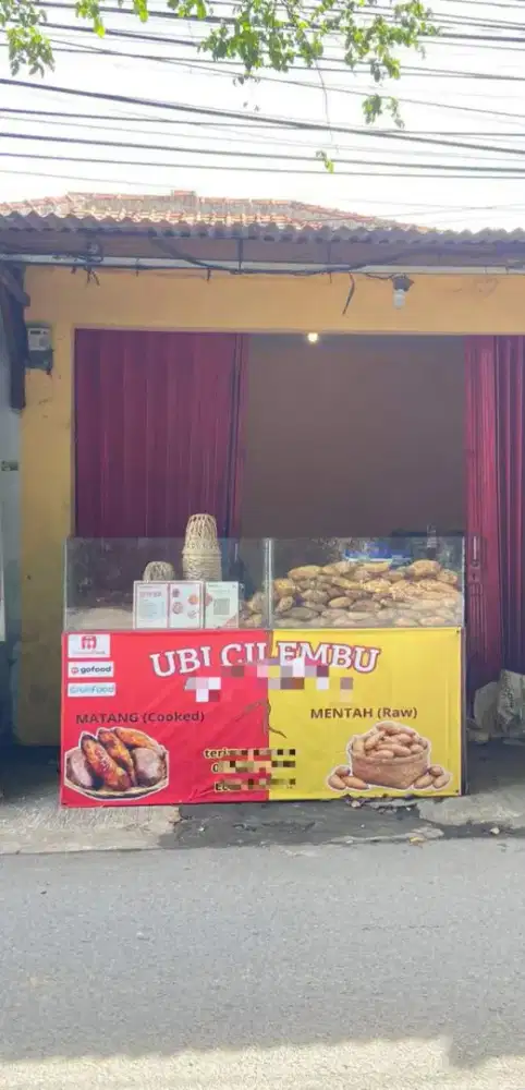 Lapak ubi bakar + ovennya