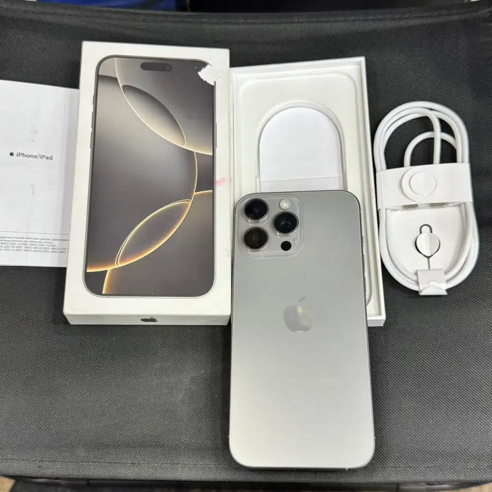 iphone 16 promax 256gb ibox super like new fullset original no minus