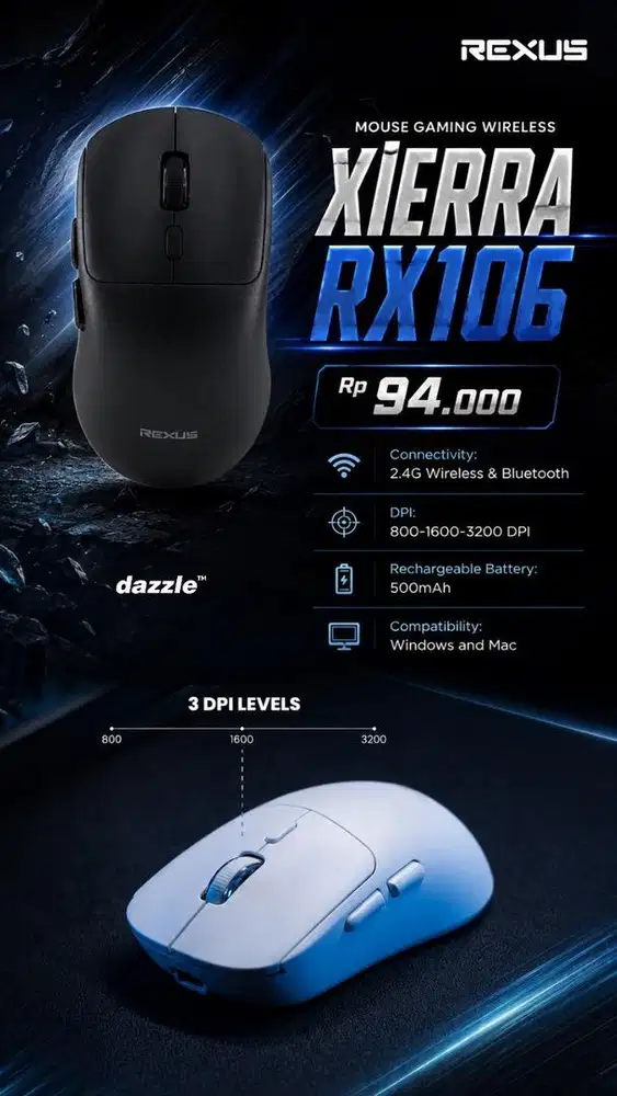 Mouse rexus RX-106 wireless gaming