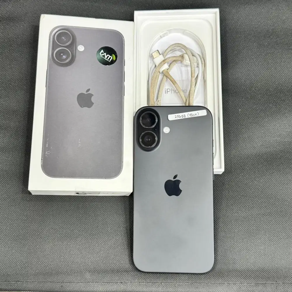 iphone 16 256gb ibox fullset original fungsional normal no minus