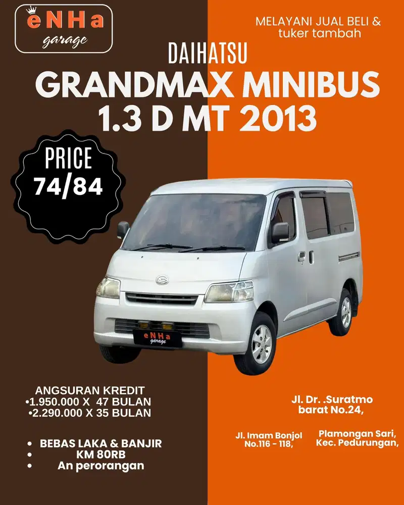 Grandmax Minibus 1.3 D Manual 2013