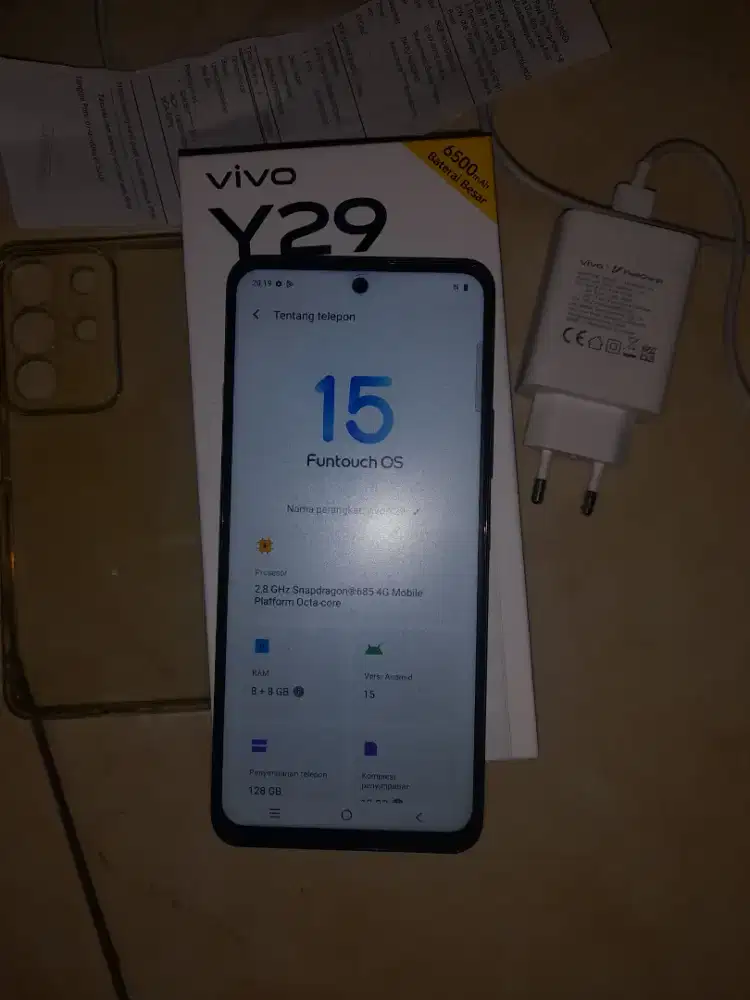 Vivo Y29 8/128 lengkap