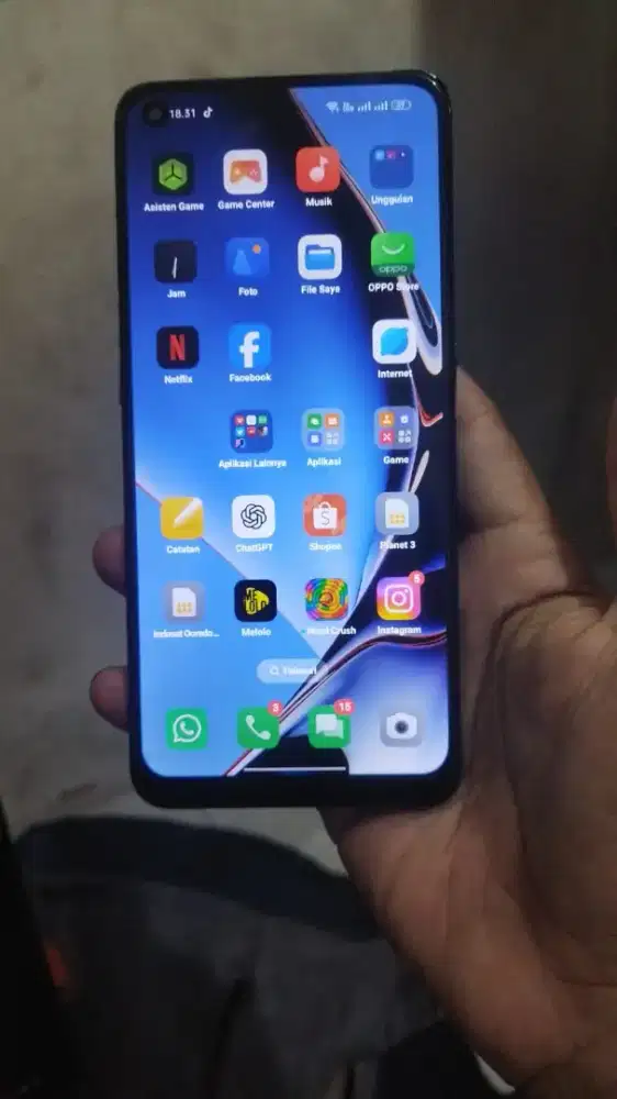 Oppo A74 6/128GB FP off tinggal pake