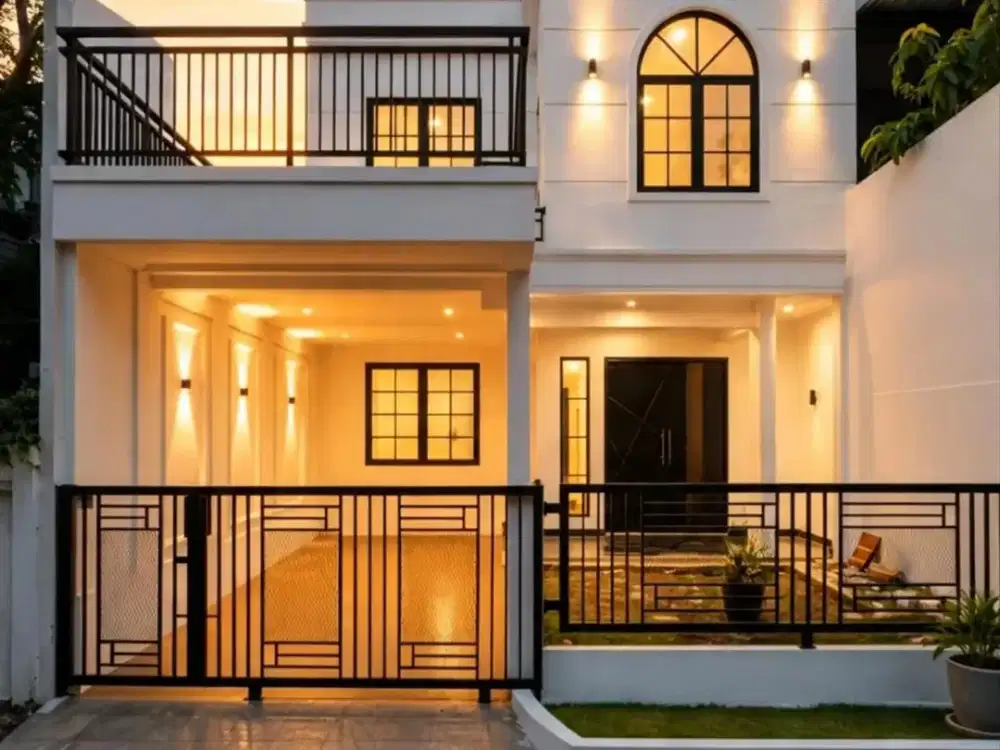 ZN140 Rumah Baru Classic Mewah di Lubang Buaya Cipayung Jakarta Timur