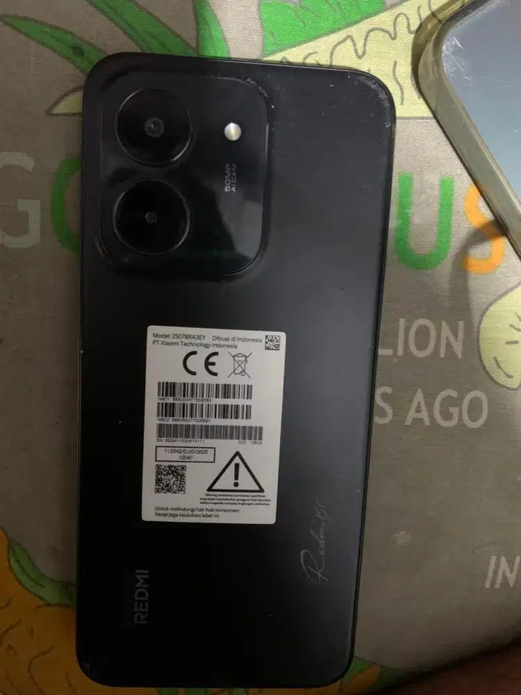 Xiaomi redmi 15c Ram 6 Batangan
